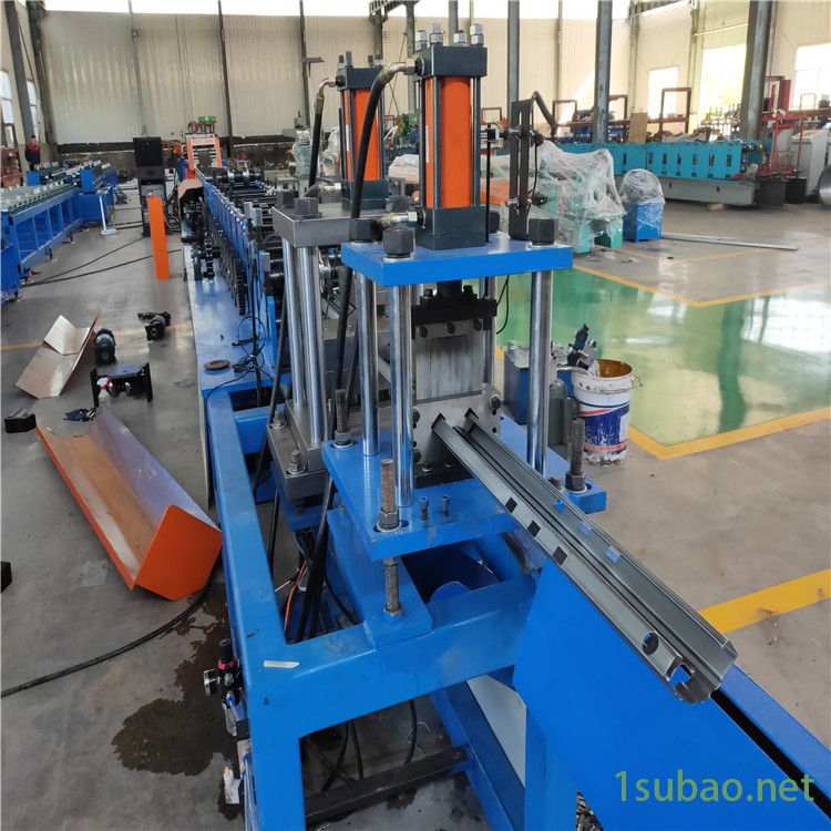 沧州宏霖机械供应金属冷弯成型设备C型拼装房梁设备80重型货架横梁设备图4