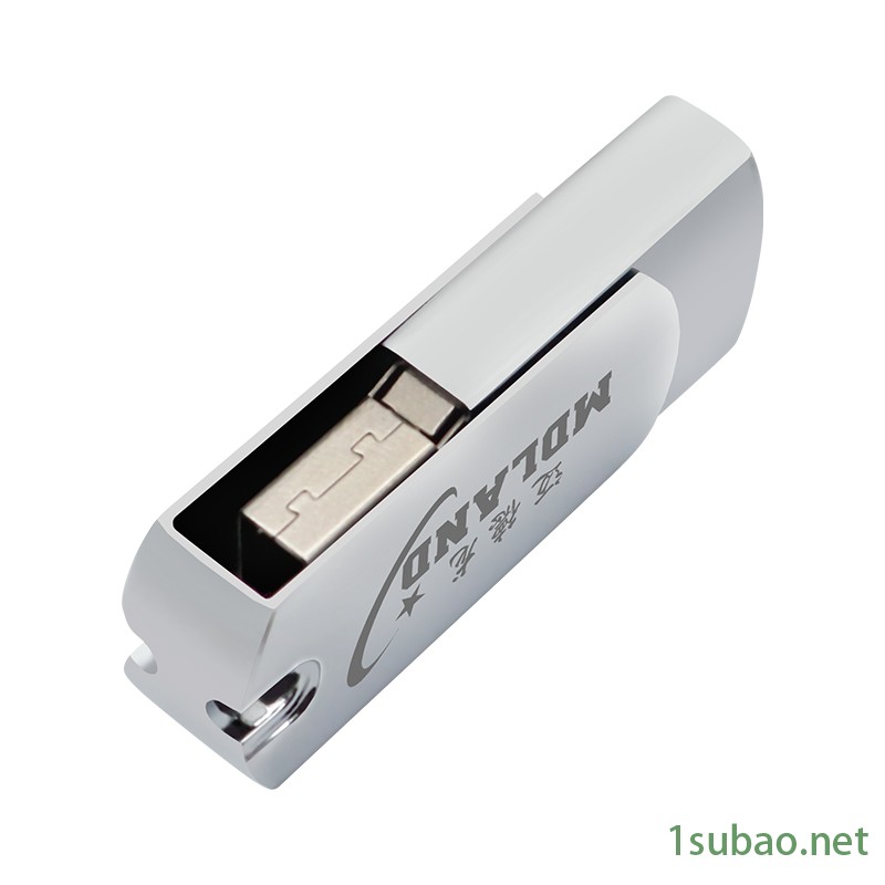 新款U盘批发 金属8G旋转u盘16g32g64g礼品商务高速U盘 车载创意图2