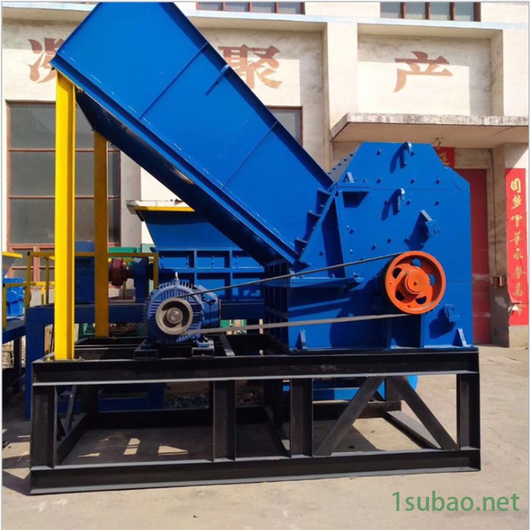 源德钢筋铝板粉碎机 800型废铝废铁破碎机 防盗门窗金属团球机图2