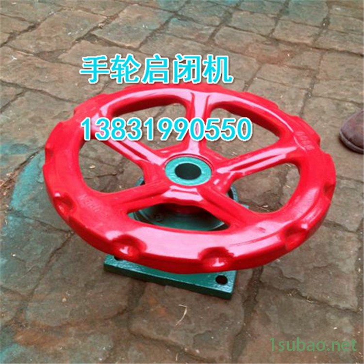 手轮螺杆式启闭机QLP-1T手推换代品防盗手轮铁螺母碳钢螺杆图2
