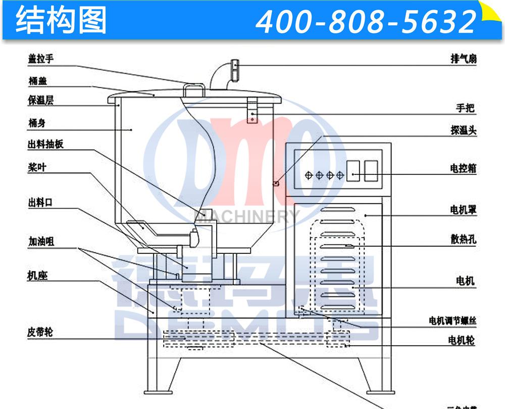 高速混色机结构图