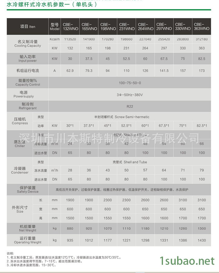 水冷螺杆式冷水机一