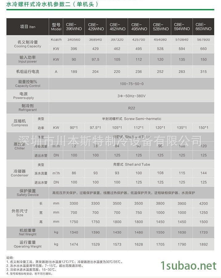 水冷螺杆式冷水机一