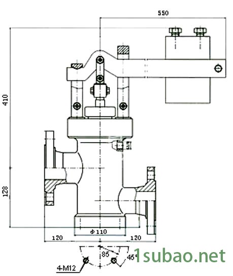 GA49冲量安全阀结构图