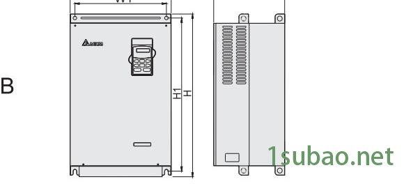 台达VFD-B系列变频器尺寸
