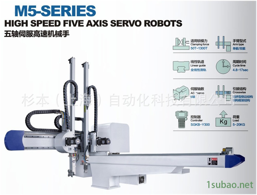 五轴伺服高速机械手-杉本科技