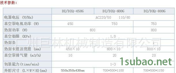 DZ-600外抽电动真空包装机