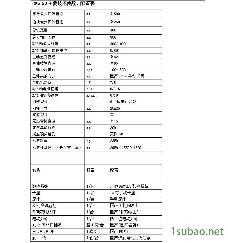 CK6150數控車床 130大孔徑數控車床 雙卡盤數控車床示例圖2