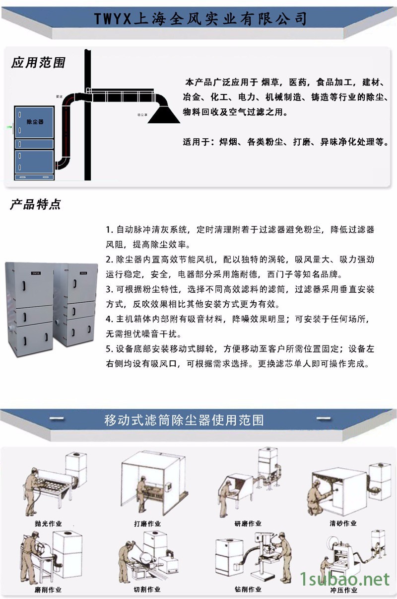 非標(biāo)定制 磨床塵器CW-220S  功率2.2kw磨床金屬粉末工業(yè)磨床塵器 工業(yè)塵器示例圖19