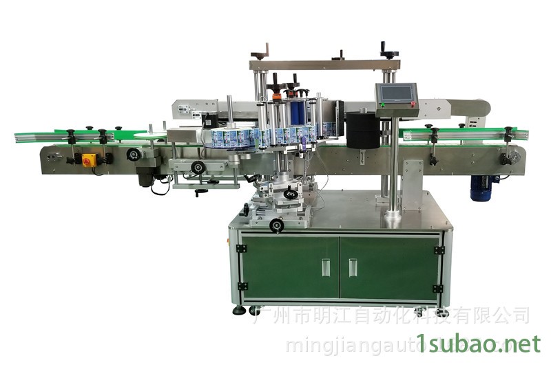 貼標(biāo)機(jī)械廠家供應(yīng)半自動雙面貼標(biāo)機(jī) 洗衣液潤滑油雙面貼標(biāo)機(jī)示例圖6