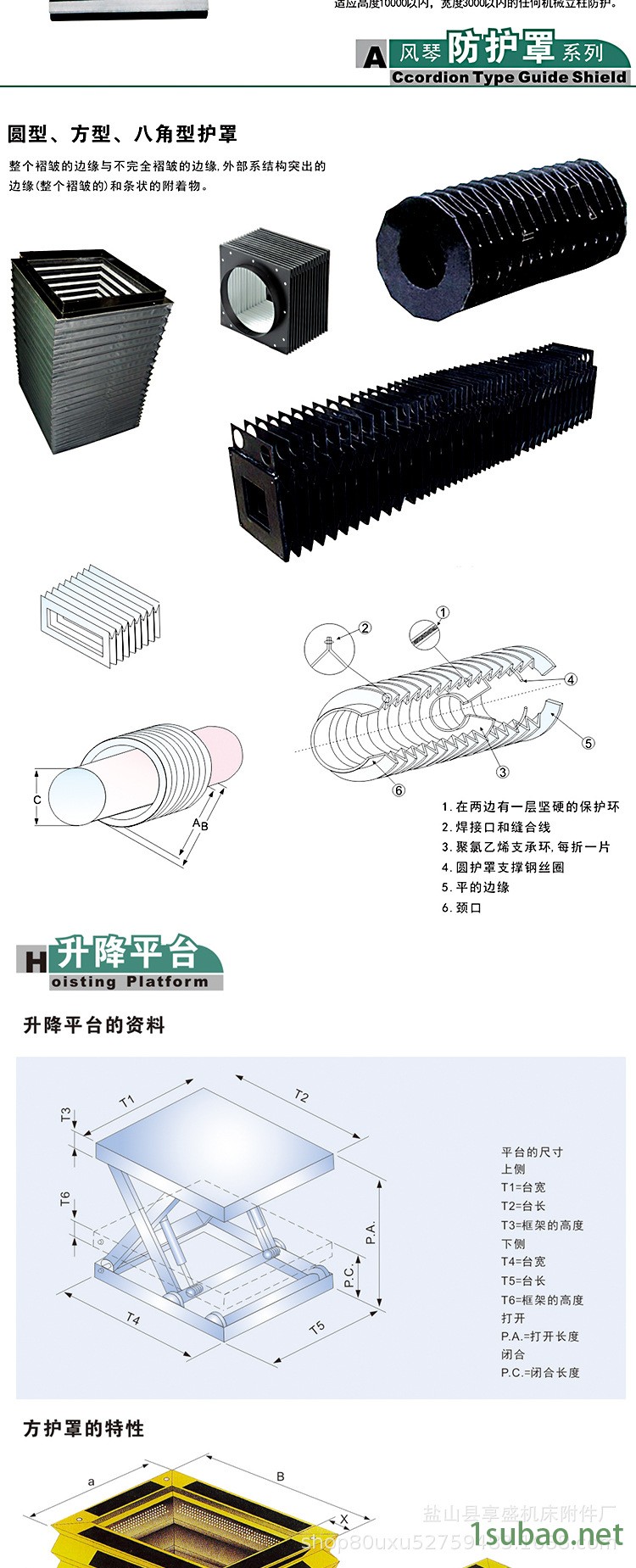 伸縮式風琴防護罩一字型柔性防塵折布機床導軌折疊式保護罩示例圖5