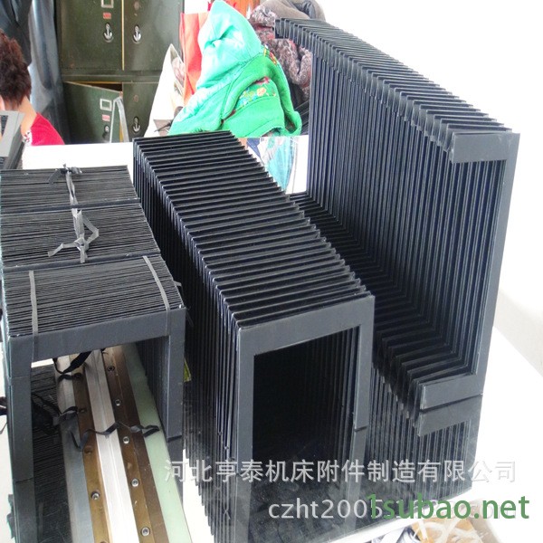 按圖定做機床U型防護罩 銑床導軌風琴防塵罩 鋼絲支撐方形護罩示例圖12