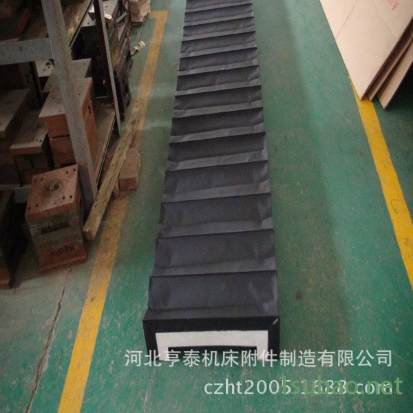 按圖定做機床U型防護罩 銑床導軌風琴防塵罩 鋼絲支撐方形護罩示例圖13