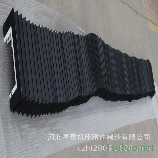 按圖定做機床U型防護罩 銑床導軌風琴防塵罩 鋼絲支撐方形護罩示例圖16