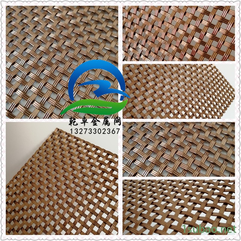乾卓金属网 商城室内装饰不锈钢金属屏风网格 新中式不锈钢玫瑰金抗指纹工艺隔断屏风背景墙装饰示例图14