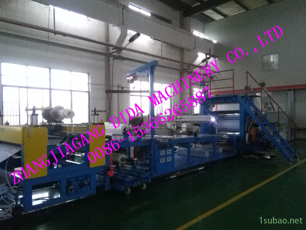 PVC錐雙螺桿透明片材擠出機器設備，PVC吸塑片材擠出機示例圖2