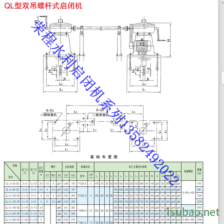 螺杆启闭机闸门 电装螺杆启闭机 手轮螺杆启闭机 规格齐全