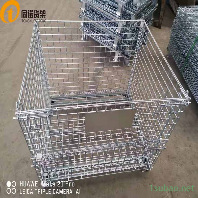 南昌倉儲籠  南昌折疊式金屬倉儲籠 九江網格折疊倉儲籠  同諾貨架 倉儲籠工廠供應示例圖24