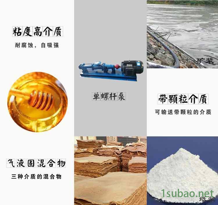 直销 G50-1螺杆泵 带斗食品用单级螺杆泵 污水螺杆泵 卧式污泥泵示例图8