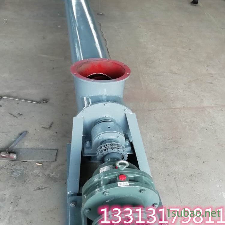 中能密封防尘双管螺旋输送机 U型螺旋铰刀输送机 无轴螺旋喂料机机支持定制图2