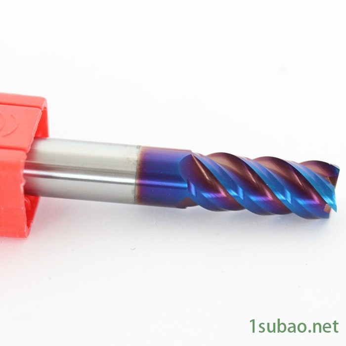 Ruier/锐治 硬质合金 HRC65度  涂层四刃钨钢圆鼻铣刀4刃数控牛鼻R角立铣刀图2