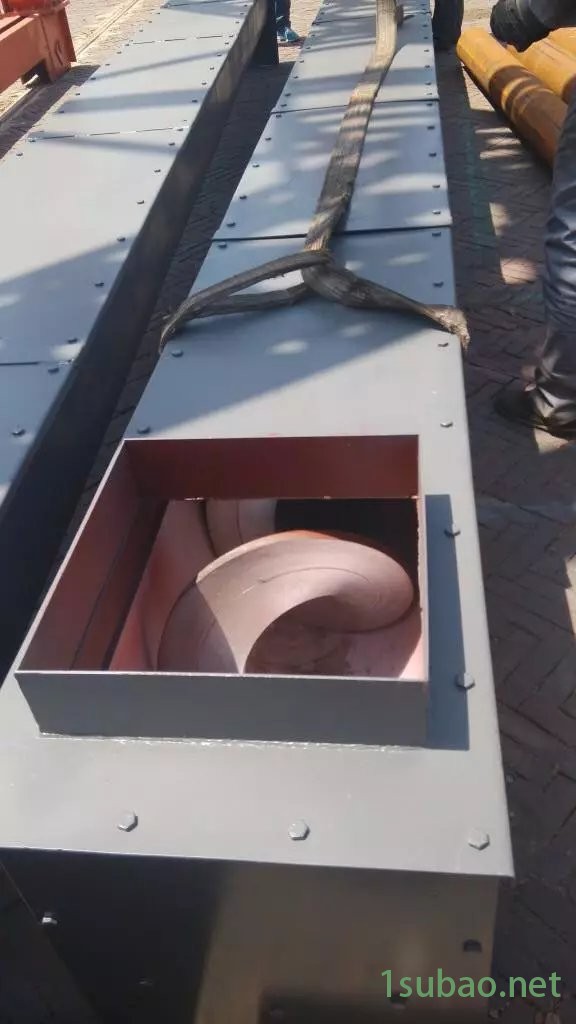 无轴绞刀制图     WLS300无轴铰刀  污泥渣木屑   耐磨衬板 WLS无轴螺旋输送机   批发厂家供应图2