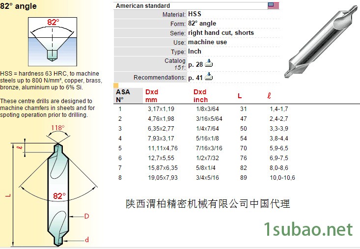 法国MAGAFOR中心钻/定心钻/平面铣刀/铰刀 马加弗图3