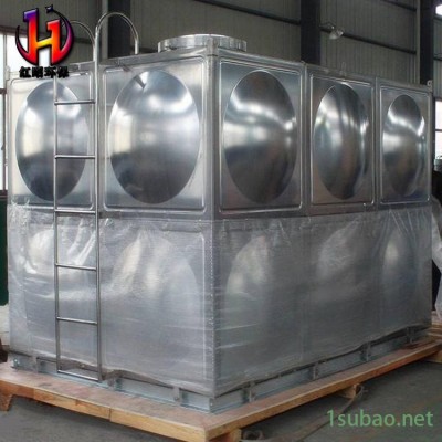 红昭 冲压组装不锈钢水箱 商用不锈钢水箱 大容量水箱定制