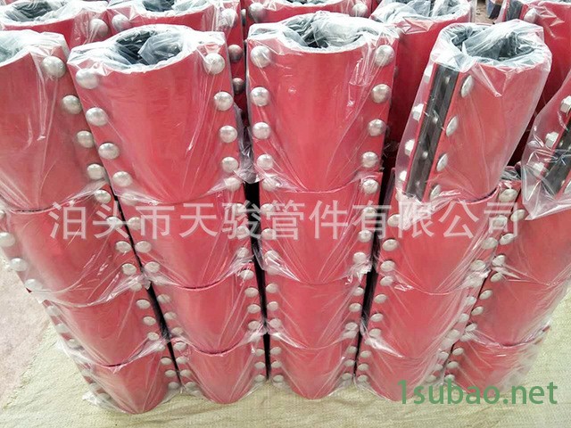 天骏 100钢板哈夫节 150钢板堵漏器 冲压管道哈夫节 型号联系客服 钢制哈佛节补漏器 碳钢补漏器 管道抱箍 快速接头图2
