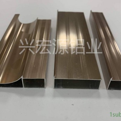 铝合金橱柜门型材 晶钢橱柜门铝材 隐框晶钢门材料 灶台门铝材 橱柜门材料 全铝柜体铝材