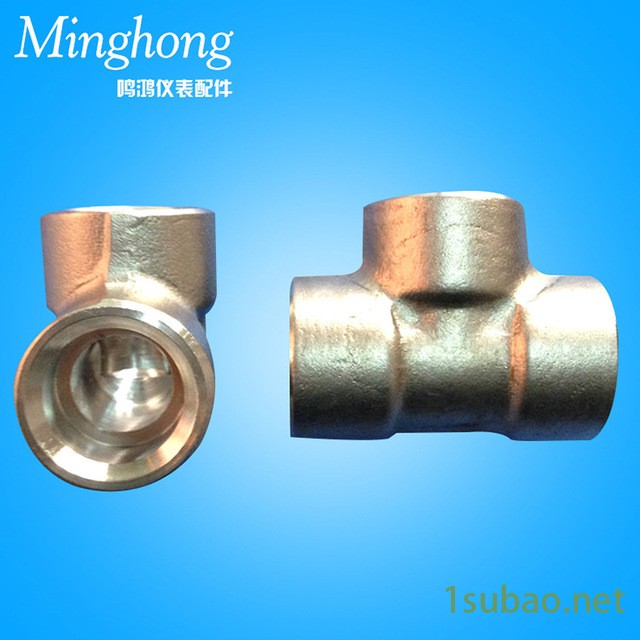 厂家直销 等径对焊三通接头 不锈钢卡套焊接接头 焊接活接头鸣鸿优质推荐 高压焊接三通 导压管连接 电仪安装材料图3