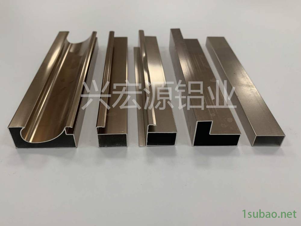 铝合金橱柜门型材 带外晶钢玻璃门晶钢橱柜门铝材 隐框晶钢门材料 灶台门铝材 橱柜门材料图2