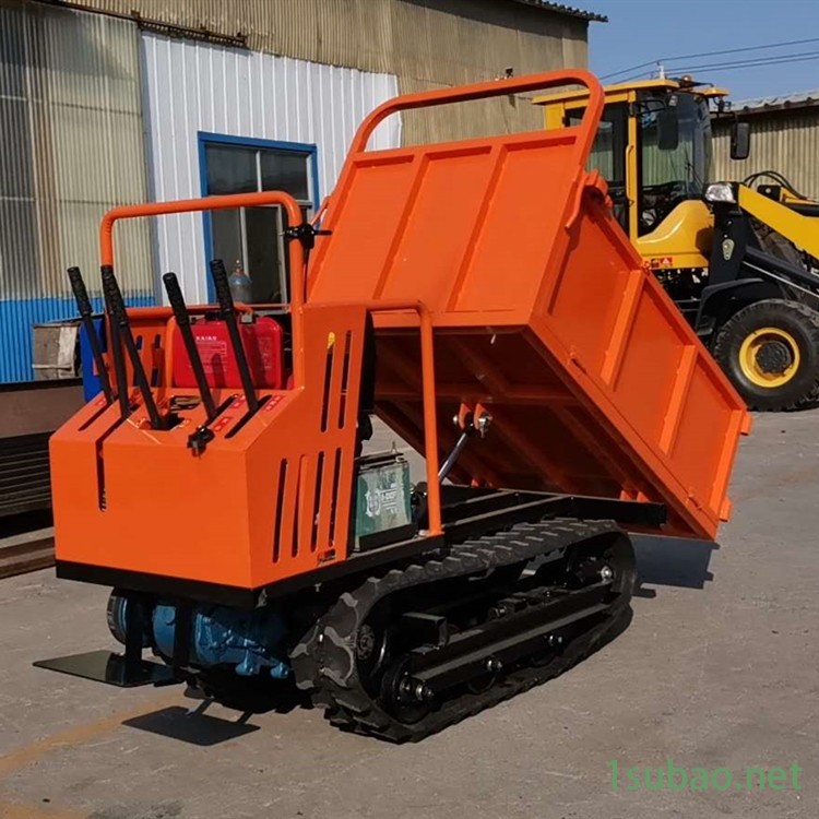 工地沙石材料搬运车 履带式自卸工程车 农田果园运输工具图2