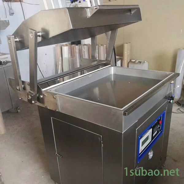 商用生鲜 海鲜贴体覆膜机 盒式保鲜膜真空包装机配德国进口泵图2