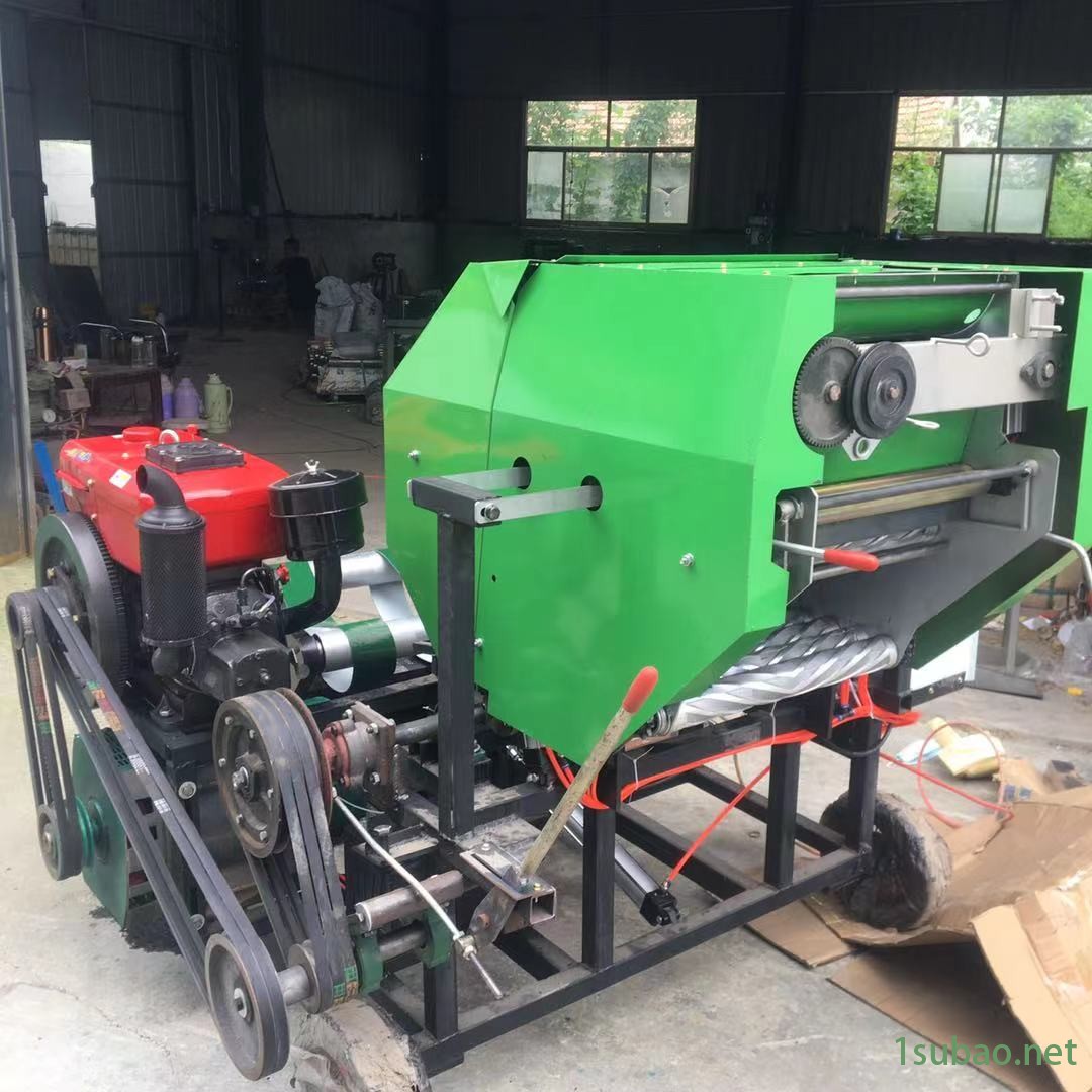 养殖用青贮打捆裹包机 厂家直发饲料秸秆打捆包膜机 扎捆覆膜机图2