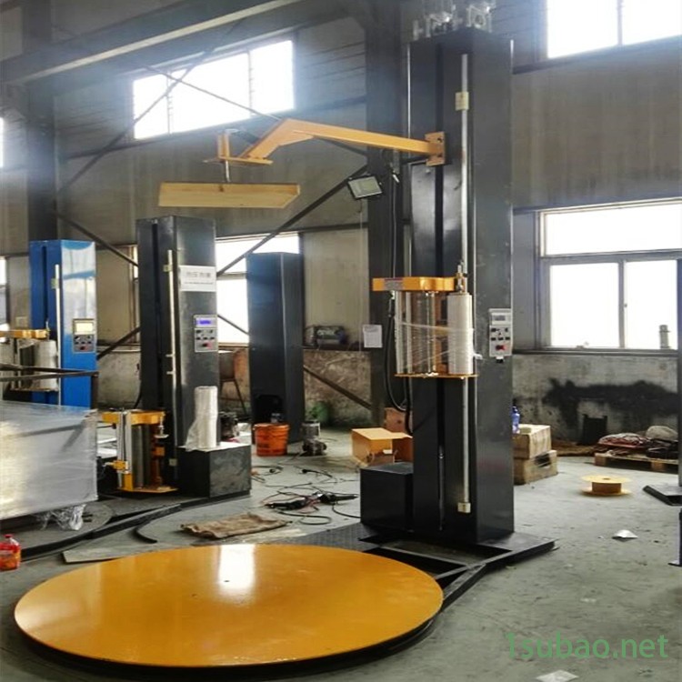 青岛诺邦厂家热销NB001缠绕机压顶托盘 覆膜机 缠绕包装机 缠绕膜机图2