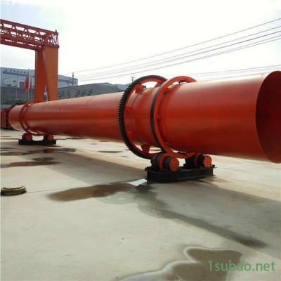 臥式長筒海沙烘干機 酒糟滾筒式干燥機 冠凌 8噸生物質材料烘干設備