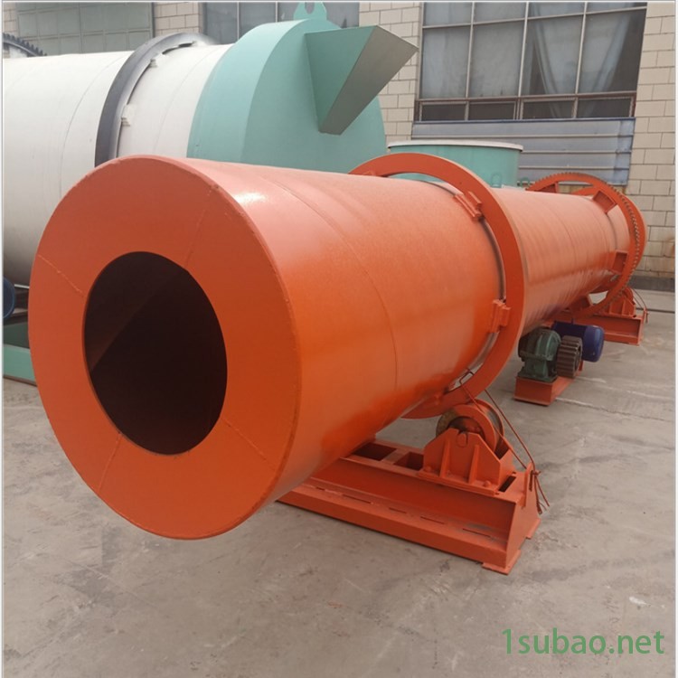 卧式长筒海沙烘干机 酒糟滚筒式干燥机 冠凌 8吨生物质材料烘干设备图2