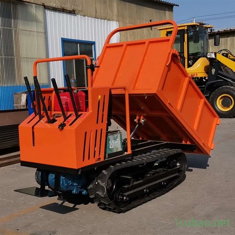 履带式自卸工程车 农田果园运输工具 工地沙石材料搬运车图2