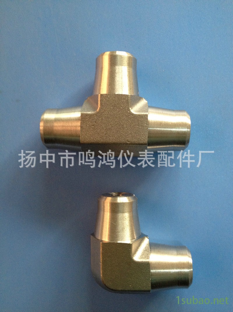 廠家直銷 等徑對焊三通接頭 不銹鋼卡套焊接接頭 焊接活接頭示例圖2