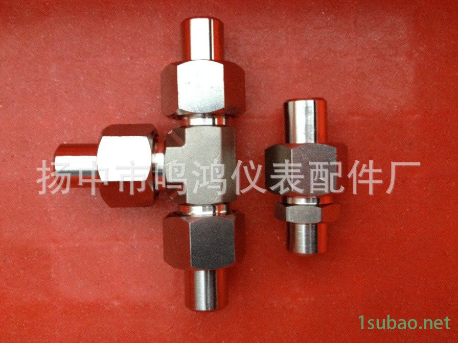 廠家直銷 等徑對焊三通接頭 不銹鋼卡套焊接接頭 焊接活接頭示例圖5