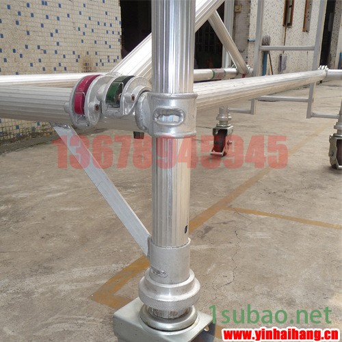 快裝鋁合金移動式手腳架 鋁合金6082材料 腳手架12米鋁制品塔架示例圖12