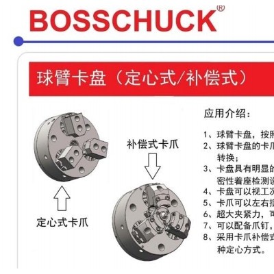 出售BOSSCHUCK球臂卡盘，可左右浮动，夹持力较大