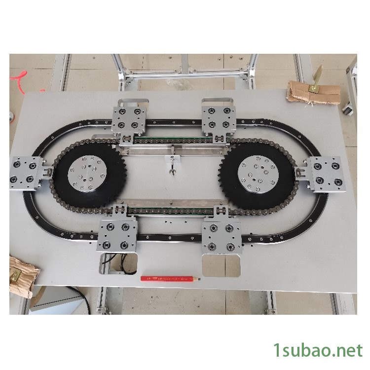 矩形环形导轨圆形轨道精密循环输送线图1