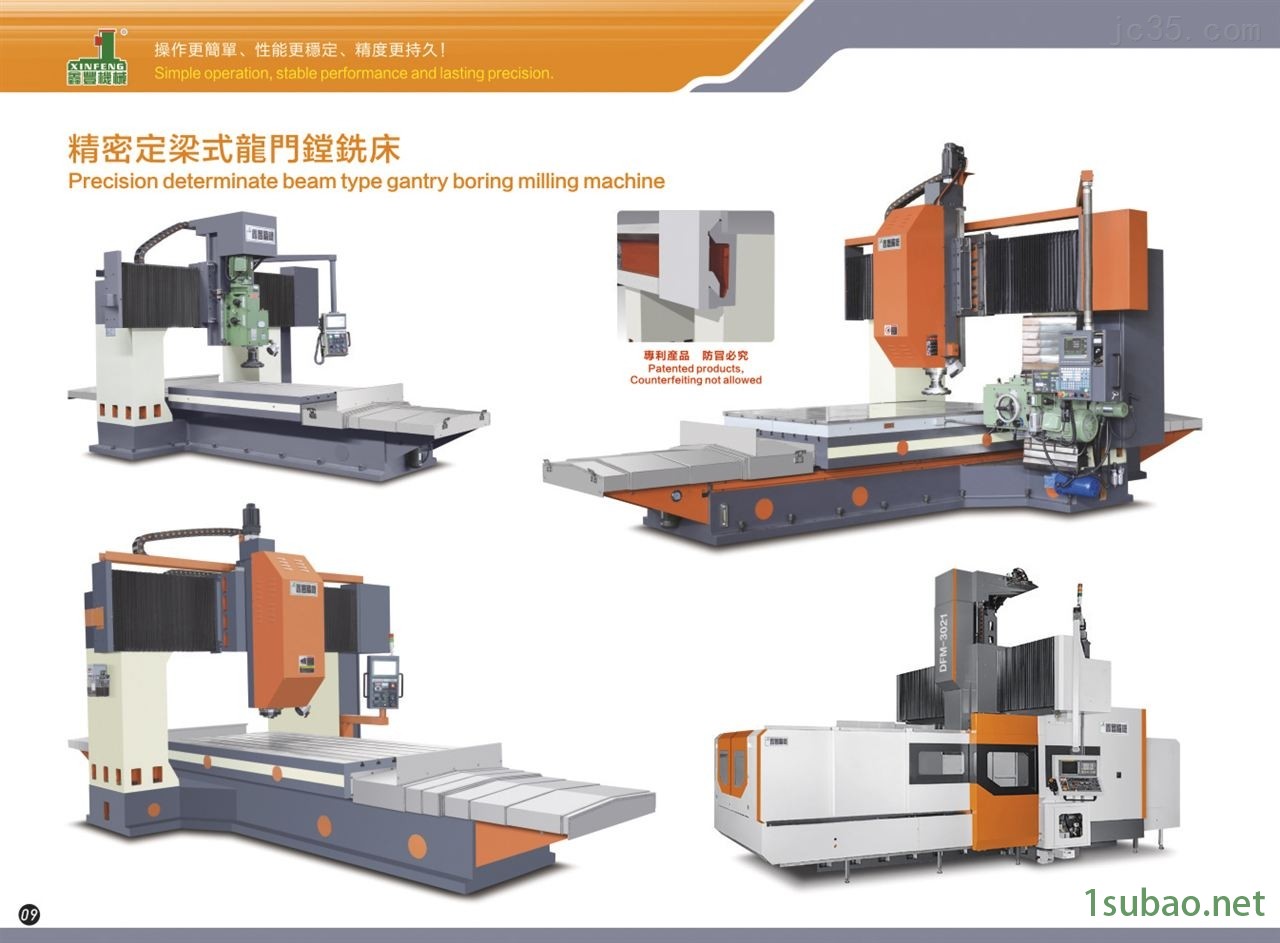 动梁程控龙门铣床图2