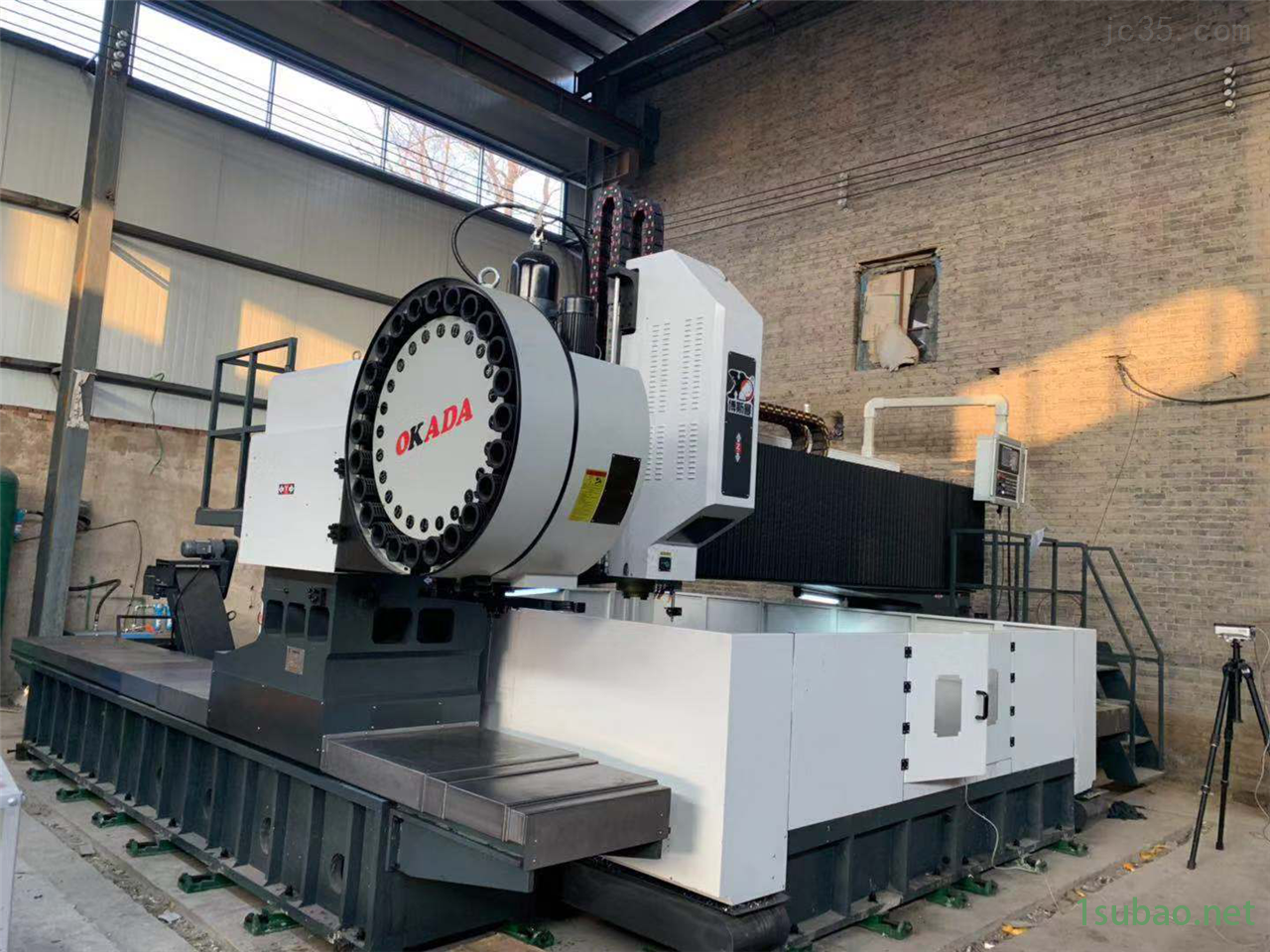 换热器管板大行程加工用数控高速钻铣床图2