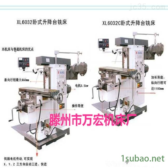滕州X6036钻铣床｜X6036*铣床｜X6036-1升降台铣床图3