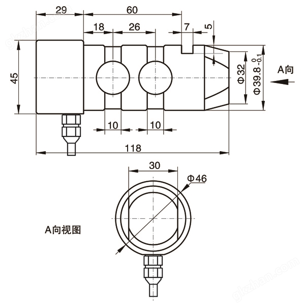 NTJH-9A軸銷式稱重傳感器 重量荷重測力