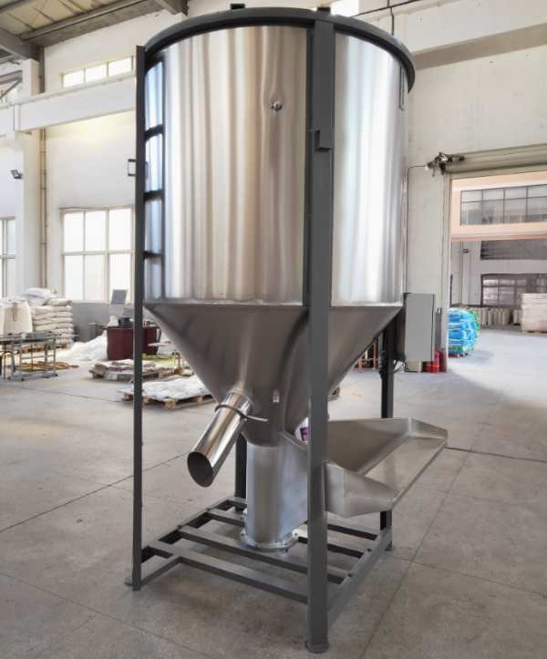 1T不锈钢立式塑料搅拌机大型螺旋干燥搅拌机颗粒混料机图2