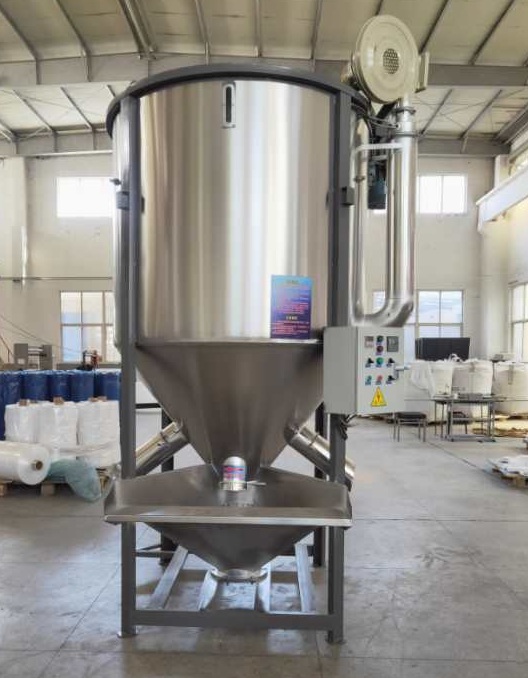 1T不锈钢立式塑料搅拌机大型螺旋干燥搅拌机颗粒混料机图5